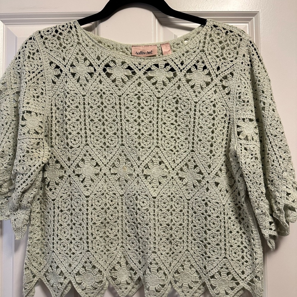 Women's Cream Crochet Top from Buckle